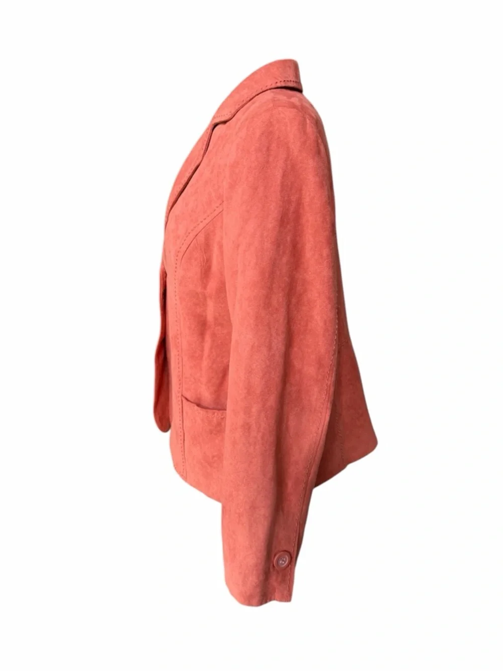 Y2K Studio Works Terracotta Super Soft Faux‎ Suede Lined Blazer